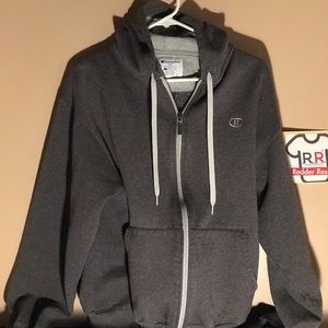 Champion Zip Up Hoodie - L
